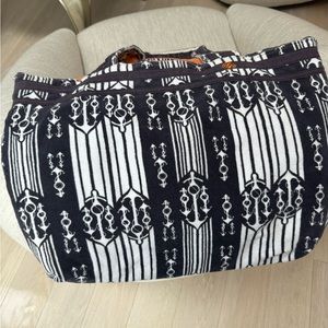 Tory Burch beach bag blue